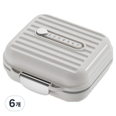 Second Best 健康時光 藥盒 白金色s 4格, 6個