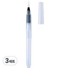 柔軟水彩毛筆 尖頭 + 筆蓋組合 19, 3套, 小(150mm)