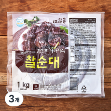 달솔 함경도 아바이식 찰순대, 1kg, 3개