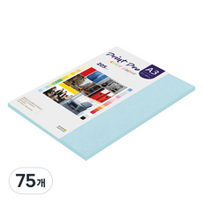 종이문화 프린트프로 두꺼운 칼라복사지 No 16 스카이블루 205g, A3, 75개