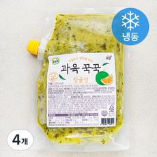 뉴뜨레 과육 꾹꾹 청귤청 (냉동), 1kg, 4개