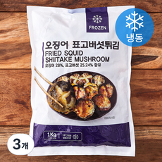 농우 오징어 표고버섯 튀김 (냉동), 1kg, 3개