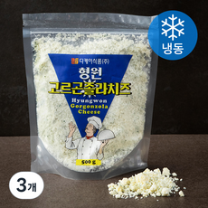 디케이식품 형원 고르곤졸라 치즈 (냉동), 500g, 1개입, 3개