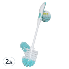 多麼潔 雙刷頭潔廁刷, 獨特卷式刷頭 徹底清潔, 深入馬桶邊緣, 清潔無死角, 符合人體工學握把, 貼心掛勾設計, 2支