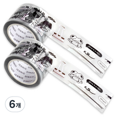 아이코닉 데코 키스컷 테이프 다꾸 스티커 30mm x 5m, 02DRAWING, 6개