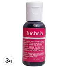 셰프마스터 리쿠아젤 수용성 식용색소 푸시아, 20g, 3개