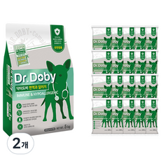 닥터도비 강아지 면역 기능성 사료, 피부/피모+알러지, 5kg, 2개