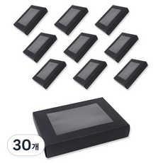아이엔피 기프트 창상자 직 12.5호 12.5 x 8.5 x 1.5 cm, 블랙, 30개