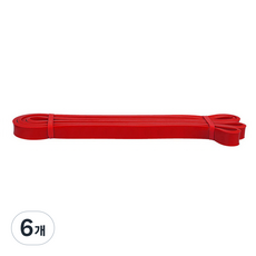 풀템 라텍스 풀업밴드, 레드, 6개