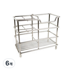 RIVER-GREEN 不銹鋼牙刷架, 單色, 6個