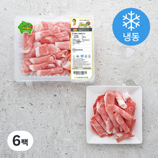 포크밸리 한돈 대패 앞다리 구이용 (냉동), 500g, 6팩
