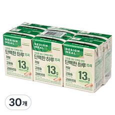 디자인밀 풀무원 단백한하루 15곡 저당, 180ml, 30개