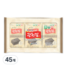 광천김 오가닉 도시락김, 4g, 45개