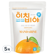 이치비야 동결건조 과일칩 감귤, 17g, 5개