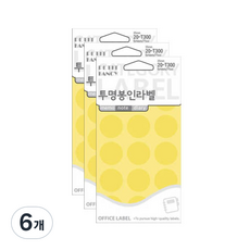 Petit 封口標籤貼紙 20-T300, 6個, 透明