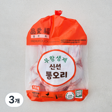 품애복 무항생제 인증 신선통오리 (냉장), 3개, 1.8kg