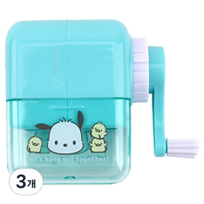 산리오캐릭터 미니 연필깎이, 3개, 포차코