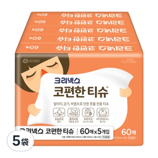 Kleenex 舒潔 舒鼻面紙 60張, 5包, 5袋