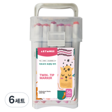 ARTMORE 酒精油性雙頭麥克筆專家用套組, 36色, 6套