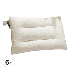 Honey Bubble 柔軟記憶棉枕頭, 6個, 單一顏色