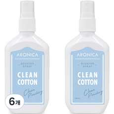 아로니카 센티드 스프레이 클린코튼, 100ml, 6개