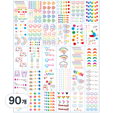 Eugene 迷你彩色紋身 x 貼紙, 隨機出貨, 90個