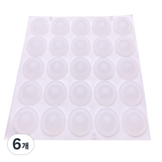 3M 범폰 미끄럼방지 스티커 반투명 A0012 25p, 6개, 투명