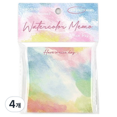 Roy 水彩漸層螢幕便條紙, A01, 4個, 100張