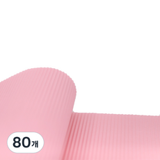미니띠네 플라워 골판지 포장지 대량 파티용, 핑크, 80개