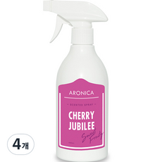 아로니카 센티드 스프레이 탈취제 체리쥬빌레, 490ml, 4개