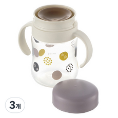 릿첼 TLI 360도 흘림방지 컵 SD, 200ml, 3개, 퍼플그레이