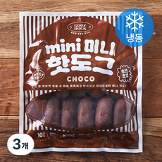 쿠즈락 미니핫도그 초코맛 (냉동), 50g, 10개입, 3개