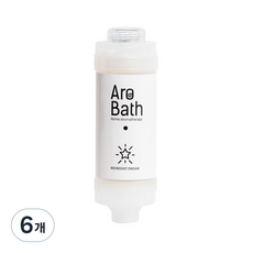 듀벨 아로바스 비타민 염소제거 향기 샤워필터, 6개, 미드나잇드림향