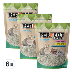 퍼펙트리터 소 동물용 탈취모래, 1.2kg, 6개