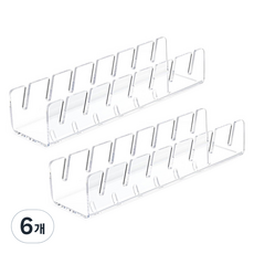 Joinmade Blackmade 壓克力帽子整理收納架, 6個, 白色