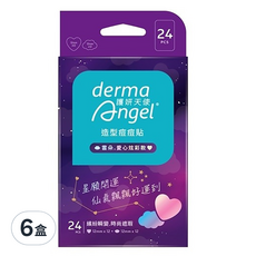 derma Angel 護妍天使 造型痘痘貼 雲朵款 12片 + 愛心款 12片, 24片, 6盒