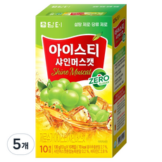 담터 제로슈가 아이스티 샤인머스캣, 13g, 10개입, 5개