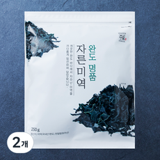 주일 완도 명품 자른미역, 2개, 250g