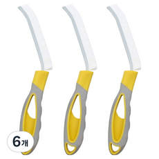 THE ZAKKA 多用途縫隙清潔刷 FREE, 黃色, 6個