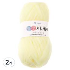 YEONIL 健康沐浴球編織線, 05 淺黃色