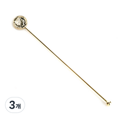 BELLE design 圓形伊莉莎白攪拌棒, 金色, 3個