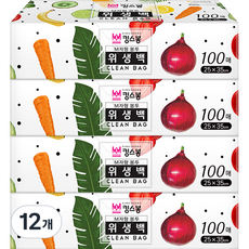 킹스봉 위생봉투 위생백 중 25 x 35 cm, 12개