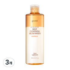 클리오 구달 카렌둘라 약산성 딥 클렌징 오일 인 워터, 300ml, 3개