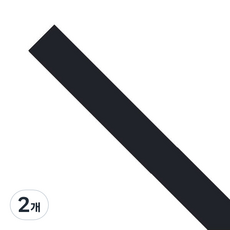 OON 열 수축 튜브 케이블 검정 80mm x 1m, 2개