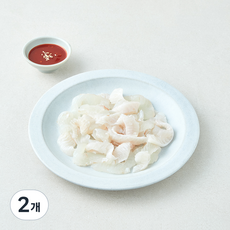 노량진수산시장 중도매인 90번 광어 막회 (냉장), 2개, 150g