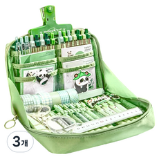 타이탄 케이스 대용량 필통, 그린, 3개