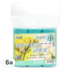 易拭潔 香氛清潔袋，小，55x45cm, 3捲, 6袋