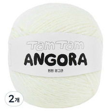 Ancalls Tamtam 安哥拉編織線, 2個, 001 奶油色