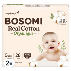 BOSOMI 棉質褲型尿布, 特大號 (XL), 52張