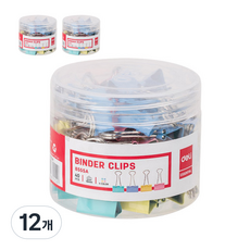 델리 메탈 더블클립 5호 E8555A, 19mm, 40개, 12개